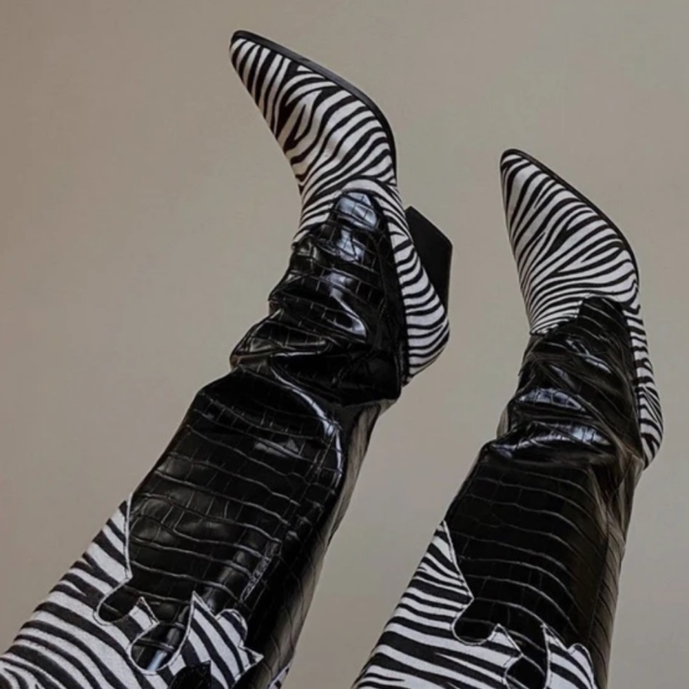 Zebra Boots